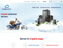Tablet Screenshot of cloud4data.com